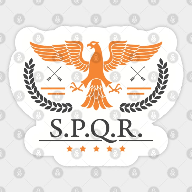 SPQR - Power, Order, Legacy Roman Empire Sticker by Anticorporati
